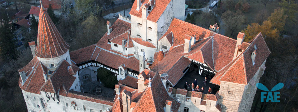 Poze Castelul Bran de la inaltime