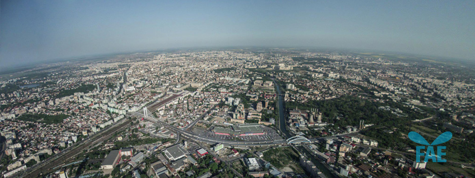 Panorama aeriana Pasajul Basarab Grozavesti Bucuresti FAE