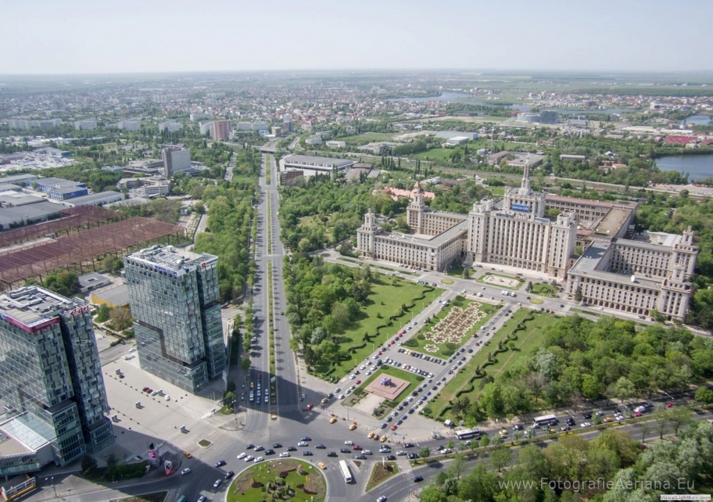 Aerial pictures Bucharest Piata Presei Libere, Bucharest
